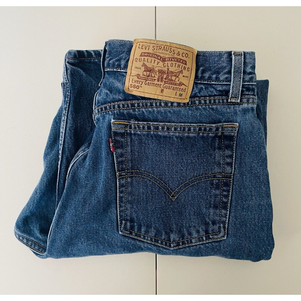 VTG Levis Strauss 560 Jeans Loose Fit Straight Leg 14 Reg. M
